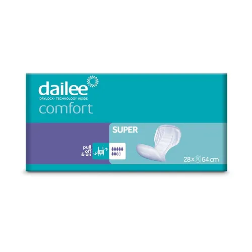 Dailee Comfort Super Inkontinenz Einlagen, 112 Stück - Hochwertige Hygieneeinlagen für mittlere bis schwere Inkontinenz mit einer Saugleistung von 2200 ml, für optimalen Schutz und Komfort.