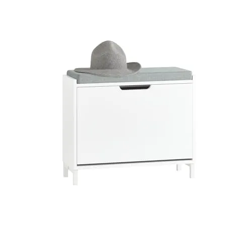 SoBuy Schuhkipper FSR151 - Stilvoller Schuhschrank - Drohnen: Moderner Schuhschrank mit klappbaren Türen, platzsparend und in verschiedenen Farben erhältlich, ideal für kleine Flure.