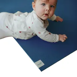 Sanosoft Spielmatte Krabbelmatte rutschfest 60cm x 100cm Blau - Spielmatte, Öko-Tex 100 zertifiziert und ideal für drinnen und draußen, bietet optimalen Schutz und modernstes Design für jedes Wohnambiente.