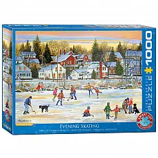 eurographics Puzzle - Abend Schlittschuhlaufen von Patricia Bourque - 1000 Teile 301042