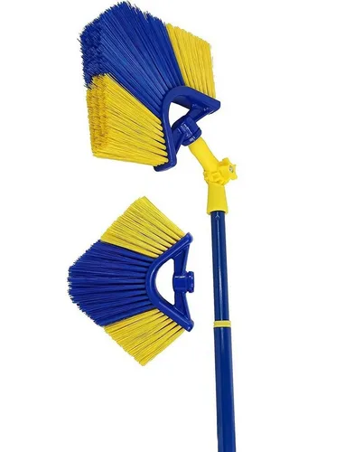 vom Pullach Hof Teleskopstiel Eckbesen-Set mit 4 Meter Teleskopstange - Gerätestiele, ideal für schwer erreichbare Ecken – mit italienischem Grobgewinde für optimale Stabilität und Komfort beim Reinigen.