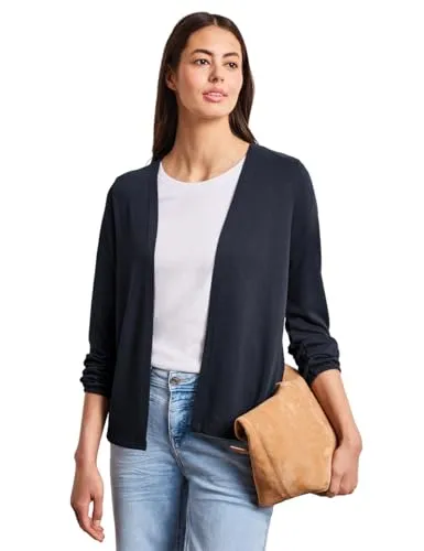Street One Damen Langarm Jacke – Offene Passform für jeden Anlass - Leichte, vielseitige Jacke für lässige Outfits. Ideal für Layering und sorgt für einen entspannten Look.