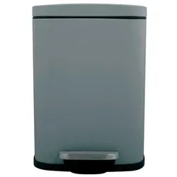 Spirella Treteimer Akira aus Edelstahl - Soft-Close, Anti-Fingerprint-Beschichtung - Haushaltszubehör: Eleganter 12L Treteimer mit leiser Schließautomatik und pflegeleichter Anti-Fingerabdruck-Oberfläche für makellose Sauberkeit.