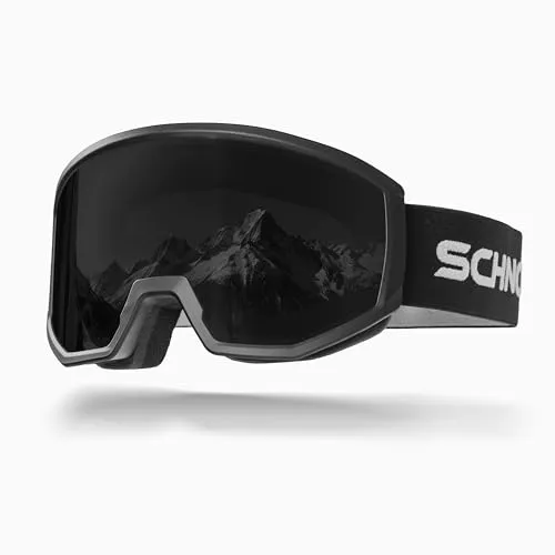 SCHNORR Skibrille Luchs Dunkel Grau (S4) – Anti-Fog & UV400 - Die Schnorr Skibrille Luchs in Dunkel Grau (S4) bietet optimale Sicht und höchsten Tragekomfort. Mit Anti-Fog-Beschichtung und UV400-Schutz bist Du bestens für alle Lichtbedingungen gerüstet. Ideal für Ski- und Snowboard-Abenteuer!