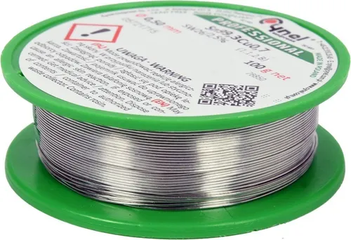 BLEIFREIES BÜNDEL 0,5 MM 100 G NO_NAME - Hochwertiges bleifreies Lötmetall für präzises Löten in Elektronik und Industrie. Mit Flussmittel im Kern für optimale Verbindung. Ideal für Profis, die hohe Temperaturbeständigkeit benötigen.