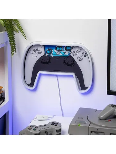 Paladone Astrobot Wall Mountable LED Neon Light - Merchandise: Diese coole Neonlampe in Form eines Controllers sorgt für stimmungsvolle Beleuchtung und bringt den Geist von Astro und seinen Bots in dein Spielzimmer!
