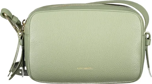 Damentasche in Grün mit verstellbarem Gurt & zwei Reißverschlussfächern