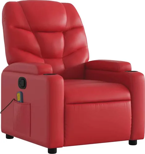 vidaXL Massagesessel Rot Kunstleder