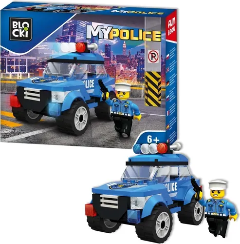 BLOCKI MyPolice Polizeiwagen Polizeiauto Bausatz Spielzeug