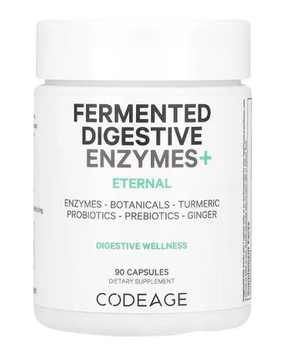 Codeage, Fermented Digestive Enzymes+, fermentierte Verdauungsenzyme, 90 Kapseln
