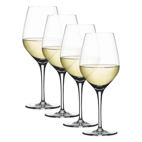 Spiegelau Weißweingläser 360 ml, 4 Stück - Authentis - Weißweingläser aus feinstem Kristallglas, spülmaschinenfest und ideal für die Entfaltung feiner Aromen – perfekt für Weinliebhaber und besondere Anlässe.