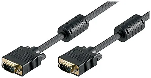 Monitorkabel VGA-SVGA-Kabel ST/ST 30m - Hochwertige Verbindung - Monitor-AV-Kabel, 30 m Kabellänge für optimale Bildübertragung, ideal für Präsentationen und Home-Entertainment.