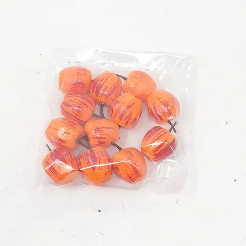 Streudeko Apfel 12erPack 30mm orange-rot gesprenkelt CreaFlor Home