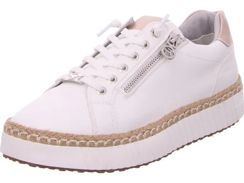 Tom Tailor Damen Sneaker 9590330001 - White-Marble, 39 EU - Damen-Sneaker mit trendiger Bastsohle, modern und bequem für jeden Anlass.