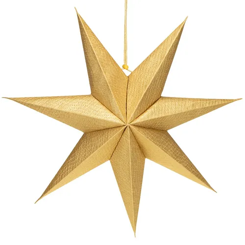 Elegante Papiersterne für Weihnachtsdeko und Adventsgestaltung, 3 Stück