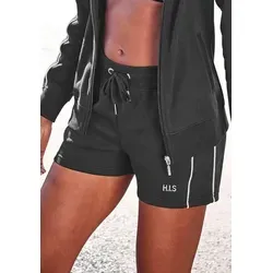 H.I.S Shorts mit Piping und Reißverschlusstaschen in Blau 36/38