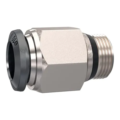 RIEGLER 153287-GS388MSVUNI Ger. Steckverschraubung »universal short« 3/8, Schl.8, kon.dicht., 1Stk