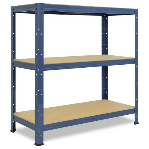 shelfplaza Schwerlastregal HOME, 115x90x45cm blau – Stabil und vielseitig - Das shelfplaza HOME Schwerlastregal in blau bietet mit 3 Böden und einer Traglast von bis zu 175 kg pro Boden eine ideale Lösung für effektiven Stauraum in Garage, Keller oder Werkstatt. Einfacher Steckaufbau ohne Schrauben.