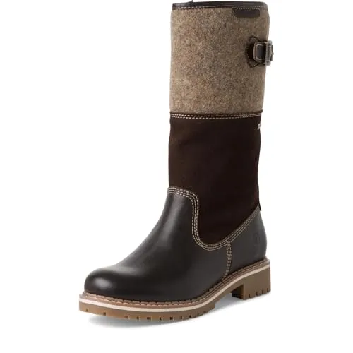 Tamaris Damen Stiefel Leder braun 39 in braun von Tamaris