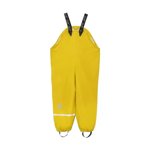 CeLaVi Regenhose gelb 120 - Ideal für 6-7 Jahre - Kinder-Regenbekleidung aus 100% Polyester, wasserfest und perfekt für nasses Wetter, damit Ihr Kind trocken bleibt und unbeschwert spielen kann.