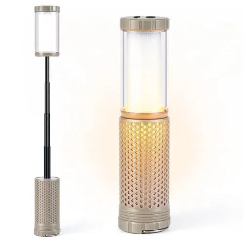 EXTSUD Campinglampe Outdoor, Campinglicht Aufladbar IP44 Camping Laterne Zeltlampe zum Aufhängen Einziehbar LED Zeltleuchte für Outdoor Camping Nacht