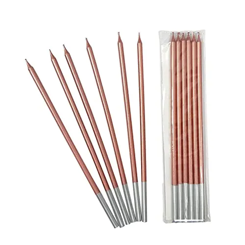 Frau WunderVoll® 24 Geburtstagskerzen, Rosegold metallic matt/Candle, Geburtstag, Kerze, Kuchen, Kuchendeko, Muffin, Muffindeko, Torte, Tortendeko, Hochzeit, Cupcake, Dekoration, Tischdeko