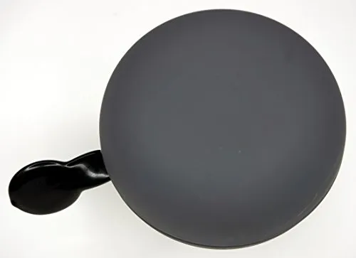 CBK-MS Ding Dong Fahrrad Glocke Grau matt Ø 80mm XXL 2-Klang Fahrradklingel Fahrradglocke