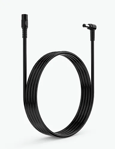 Tonton 12V DC Verlängerungskabel 3Meter, 12V Strom Anschlusskabel 5,5mm x 2,1mm, 90 Grad Rechtwinklig L-Förmiges DC Kabel Verlängerung für Überwachungskameras, Streifenbeleuchtung usw. 3M (1er Pack)