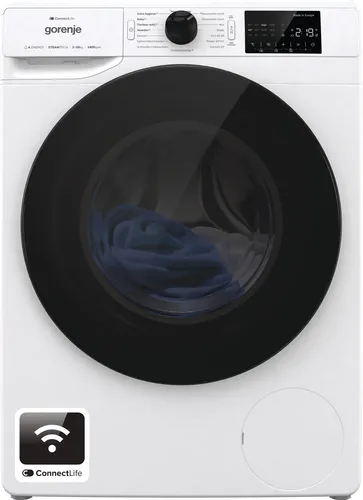 Gorenje WPNEI14A2TS Waschmaschine mit Dampffunktion - Waschmaschinen mit 10 kg Kapazität, SteamTech Dampffunktion für optimale Wäschepflege und ConnectLife App-Steuerung für mehr Komfort.