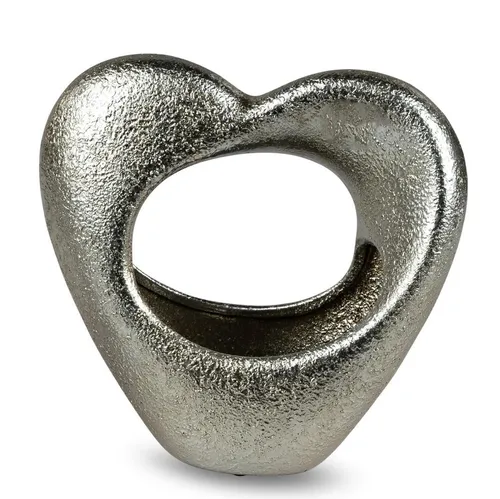 formano Dekovase Mattsilber, Farbe: Silber, Motiv: Herz in silber von formano