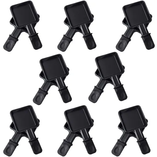 16x Universal Raclette Pfännchen viereckig emailliert