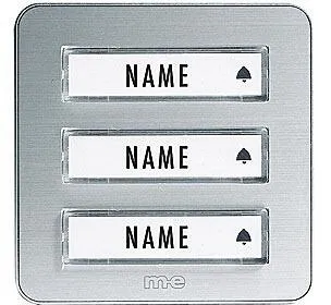 M-E KTA-3-AS Klingeltaster, Aufputz für 3-Familienhaus