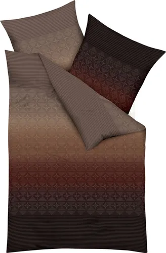 Kaeppel Bettwäsche Gradient, Mako-Satin, 2-teilig braun in braun von Kaeppel
