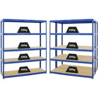 PROREGAL® Schwerlastregal MegaDeal 3x Giant Elephant - Schwerlastregale mit hoher Traglast von 200kg pro Fachboden, ideal für Werkstatt und Garage. Einfache Steckmontage, verstellbare Böden und flexible Kombinationsmöglichkeiten.