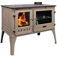 Küchenofen Cook Lite Beige Emailliert 8,5 kW – Effizientes Kochen mit Holzfeuer - Der Küchenofen Cook Lite in Beige mit 8,5 kW Nennwärmeleistung sorgt für gleichmäßige Wärmeverteilung. Ideal für das gleichzeitige Kochen und Warmhalten – perfekt für Ihre Küche!
