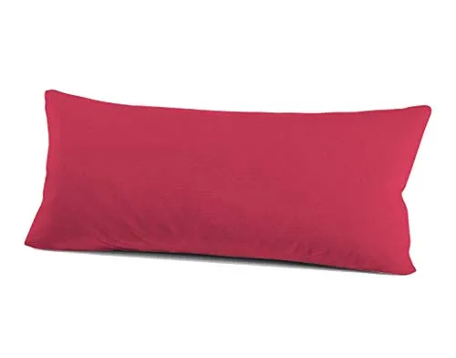 schlafgut 035-175 Mako Jersey Kissenbezug / 40 x 80 cm, Kirsche