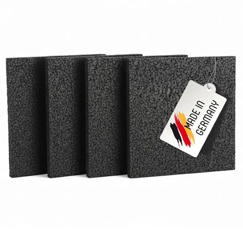 Stück Terrassenpads Gummiunterlage Bautenschutzmatte | 4 mm 300 x 300 mm | Größe auswählen 25