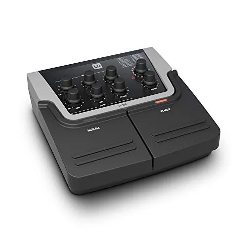 LD Systems FX 300 - 2-Kanal-Pedal mit 16 digitalen Effekten, ideal für Mikrofone und Instrumente mit hoher Eingangsimpedanz