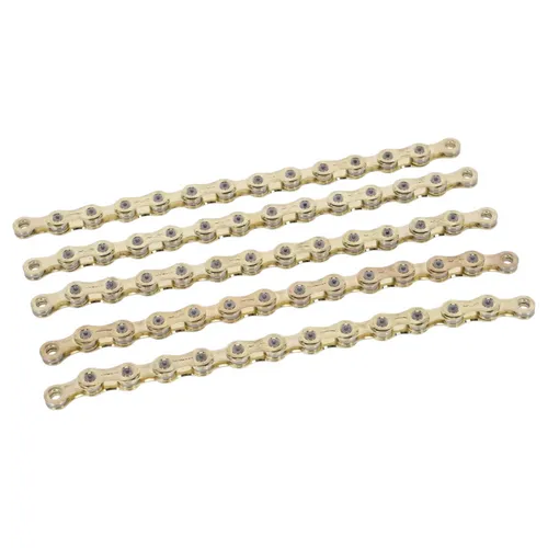 XLC Fahrradkette 114 Glieder Kettenschloss Gold für 10 Gänge