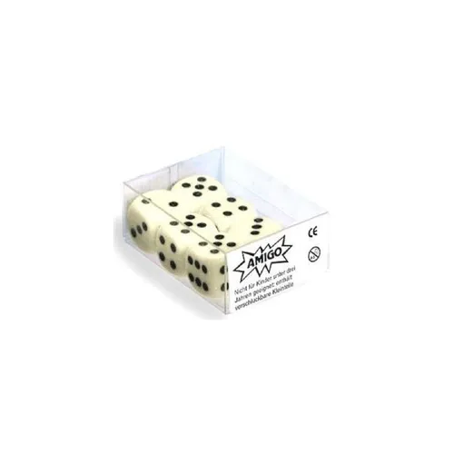 Würfel Elfenbein 6 Stück im Set Neu