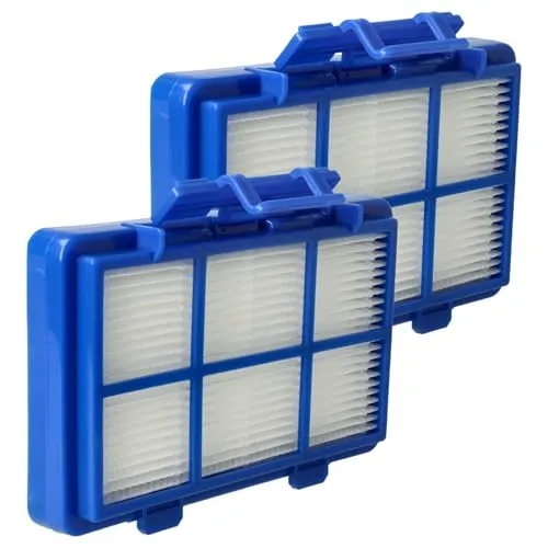 vhbw Filterset 2X Staubsaugerfilter kompatibel mit Philips PowerGo FC8240/09, FC8241/09, FC8242/09 Staubsauger - HEPA Filter Allergiefilter