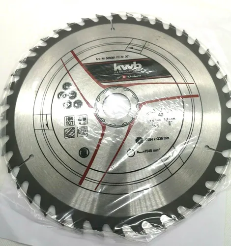 By Einhell KWB Kreissägeblatt 254x30x1,8 Z42