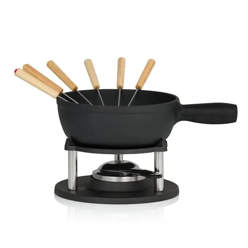 BBQ-Toro Gusseisen Fondue Set für 6 Personen