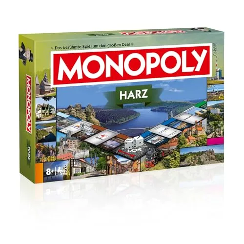 Monopoly Harz - Limitierte Edition 2025 - Gesellschaftsspiel, einzigartige Harz-Edition mit vielen Details und kompletter Individualisierung für Fans des Harzes.