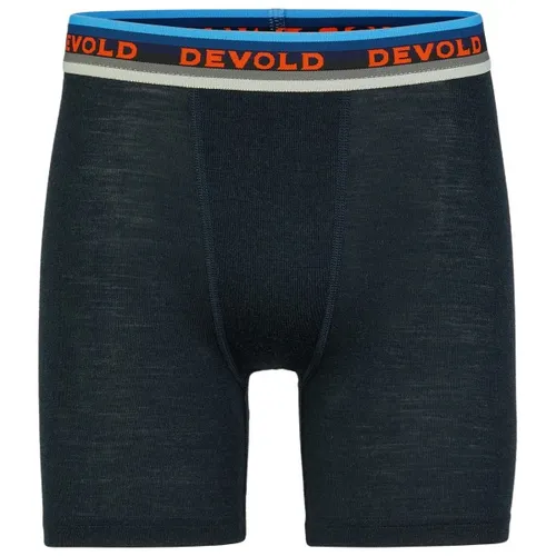 Devold Lauparen Merino 190 Boxer MAN ink (284A) M - Herren Skitourenunterwäsche aus 100% Merinowolle, ideal für Wanderer. Bietet hervorragende Isolation, Feuchtigkeitsregulierung und maximalen Tragekomfort für jede Aktivität.