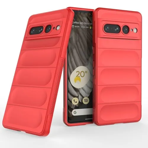 betterfon Handyhülle kompatibel mit Google Pixel 7 Pro | TPU Silikon Bumper Case | Outdoor Schutzhülle mit Stoßschutz | Rot