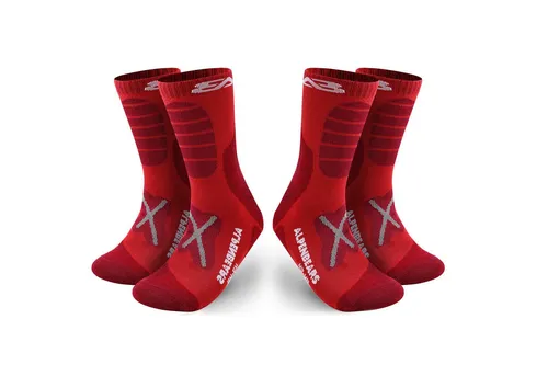Alpen Bears Wandersocken 2er-Set - Merino Funktionssocken für Outdoor-Aktivitäten - Wandersocken aus hochwertiger Merinowolle, mit Anti-Blasen-Technologie für optimalen Halt und Tragekomfort. Ideal für Wandern, Trekking und den Alltag.