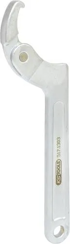 KS Tools 5171303 Hakenschlüssel 32-76mm - Stirnloch- & Hakenschlüssel, mit Gelenk und Aufhängeloch für Nutmuttern, ideal für präzise Anwendungen und langlebig durch Chrom Vanadium Material.