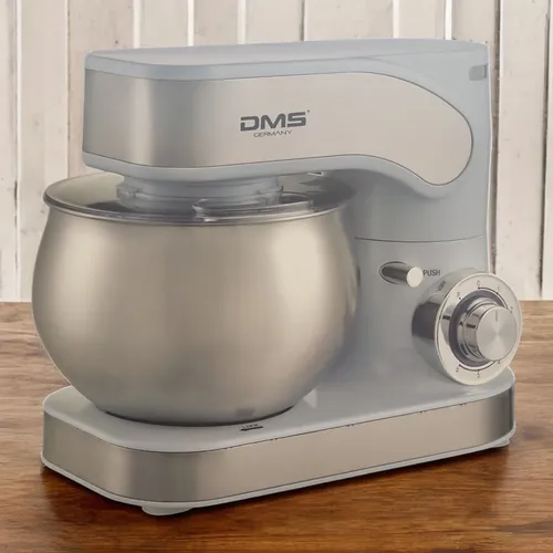 DMS Küchenmaschine KM-1600, 6L, 1600W, Blau - Küchenmaschine mit 6-Liter-Edelstahlschüssel und stufenloser Geschwindigkeitsregelung für perfekte Ergebnisse. Ideal für große Mengen und vielseitige Teigarten.