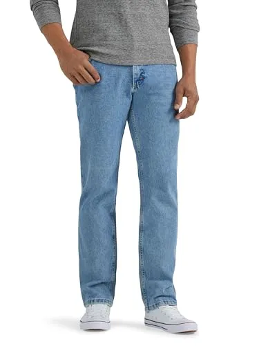 Wrangler Authentics Herren Comfort Flex Waist Relaxed Fit Jeans, Dunkles Denim, 29W / 30L